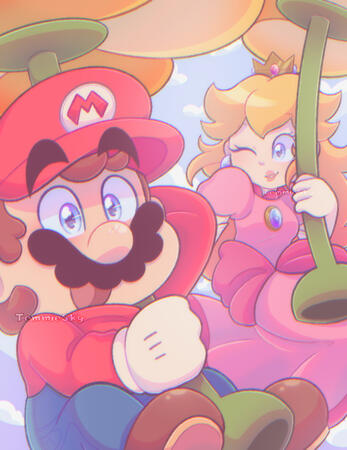 Mario and Princess Peach Wonder