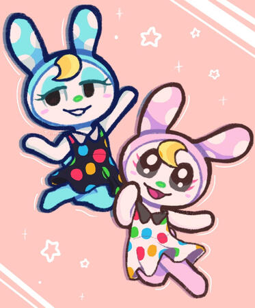 Francine and Chrissy The two idols of the Animal Crossing Universe.