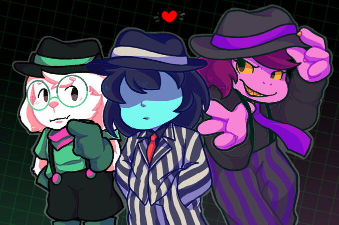 The Fun Gang in Mafia outfit