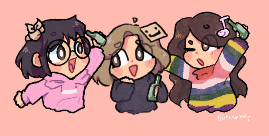 LilyPichu art class (ft. Miyoung and Fuslie)