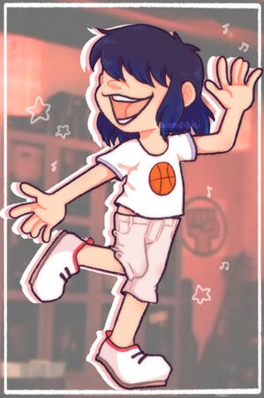Noodle (Demon Days phase) from the Gorillaz Noodle (Demon Days phase) from the Gorillaz
