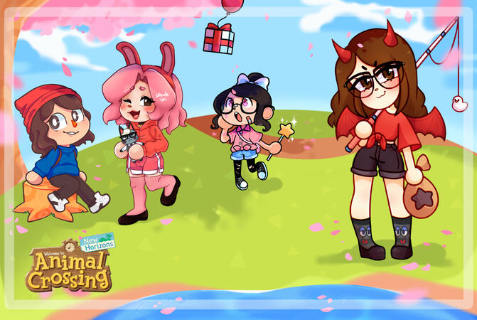 Animal Crossing Collab Collab with BingusBnuy, iamfixated, and peachie.creamm
